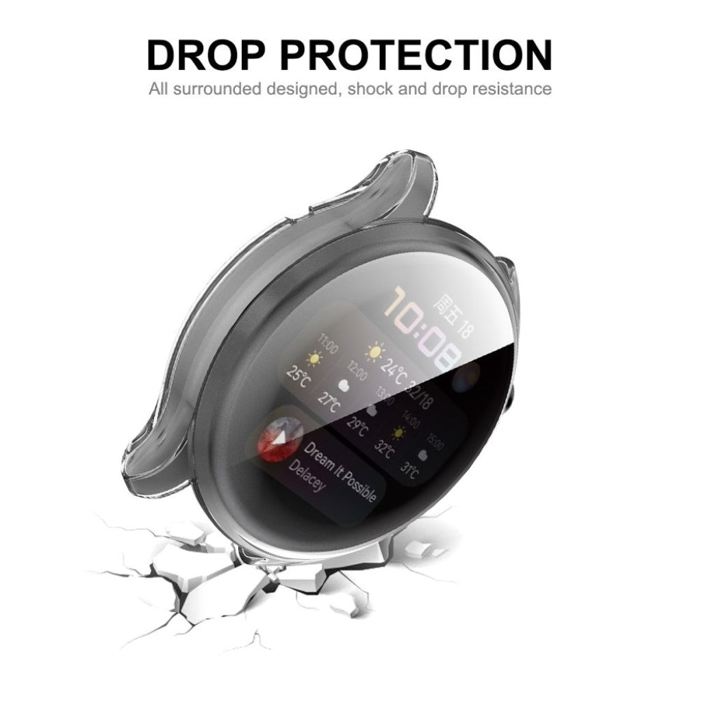 Flot Huawei Watch 3 Silikone Cover - Gennemsigtig#serie_9