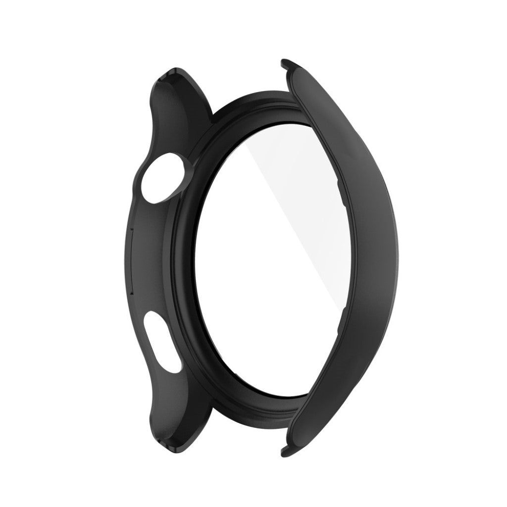 Godt Huawei Watch 3 Cover med Skærmbeskytter i Silikone og Hærdet Glas - Sort#serie_1