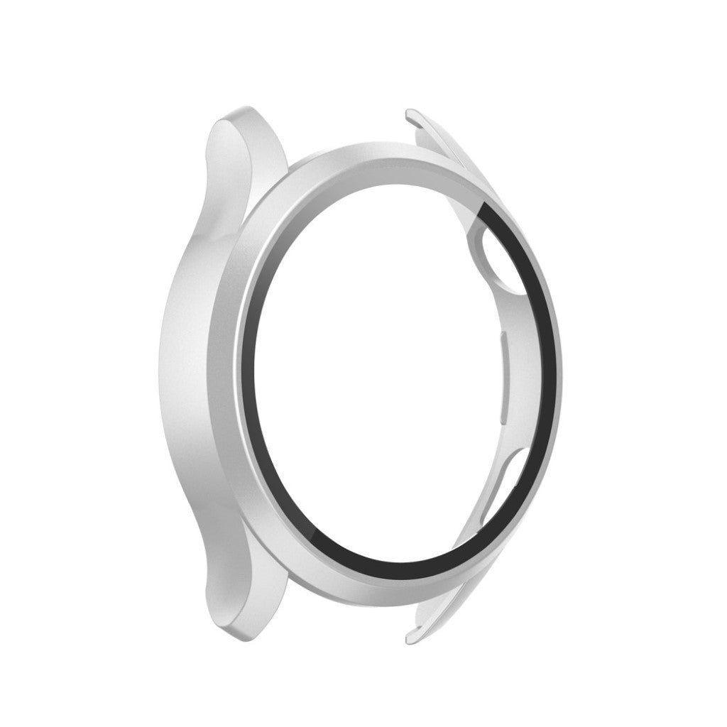 Godt Huawei Watch 3 Cover med Skærmbeskytter i Silikone og Hærdet Glas - Sølv#serie_2