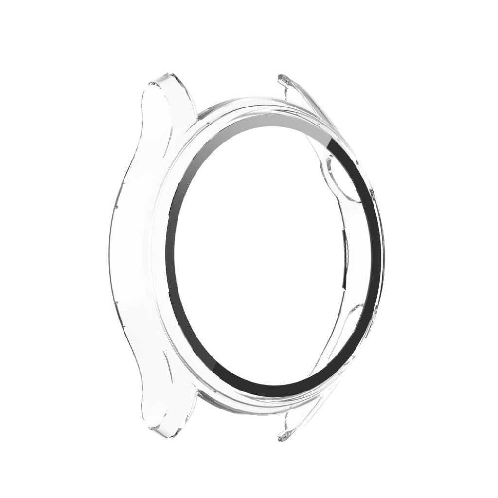 Godt Huawei Watch 3 Cover med Skærmbeskytter i Silikone og Hærdet Glas - Gennemsigtig#serie_3