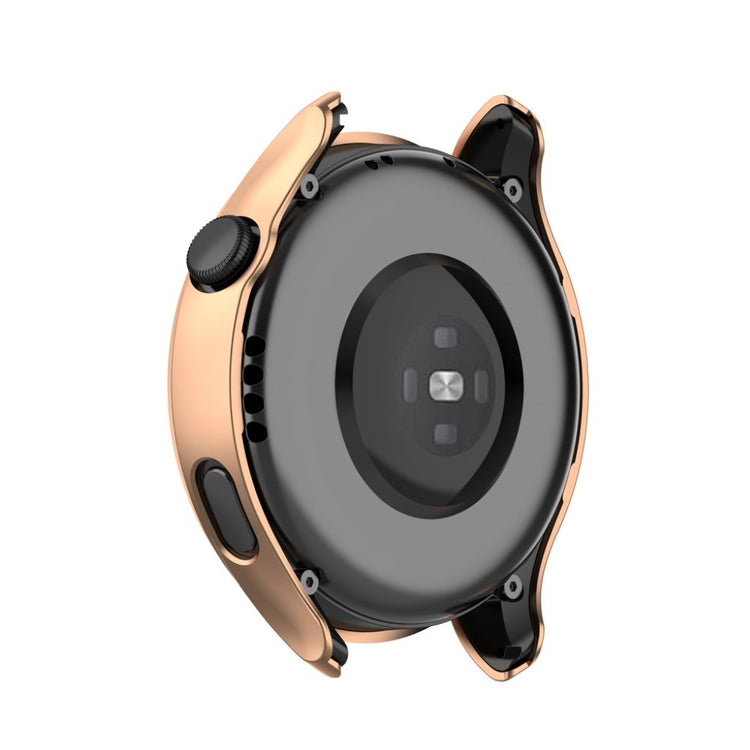 Godt Huawei Watch 3 Cover med Skærmbeskytter i Silikone og Hærdet Glas - Pink#serie_5