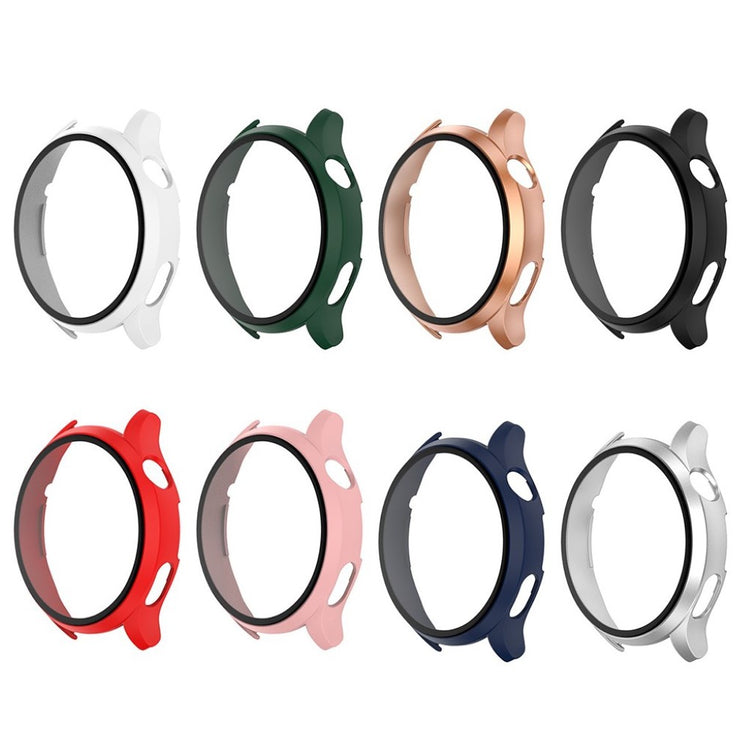 Godt Huawei Watch 3 Cover med Skærmbeskytter i Plastik og Hærdet Glas - Pink#serie_1