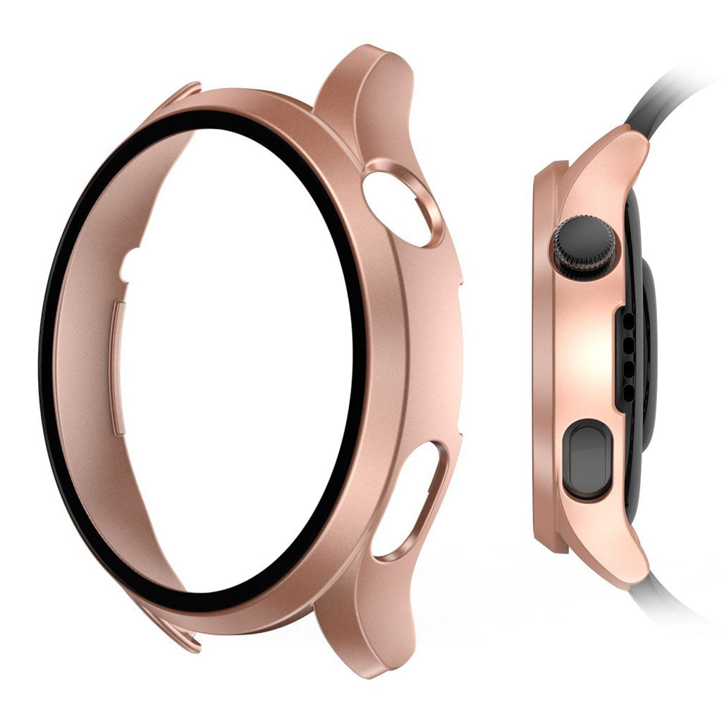 Godt Huawei Watch 3 Cover med Skærmbeskytter i Plastik og Hærdet Glas - Pink#serie_1