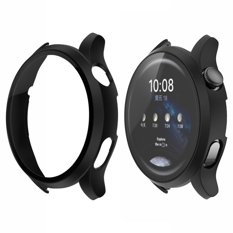Godt Huawei Watch 3 Cover med Skærmbeskytter i Plastik og Hærdet Glas - Gennemsigtig#serie_2