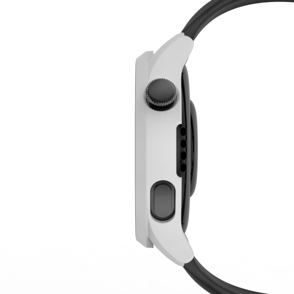 Godt Huawei Watch 3 Cover med Skærmbeskytter i Plastik og Hærdet Glas - Hvid#serie_3