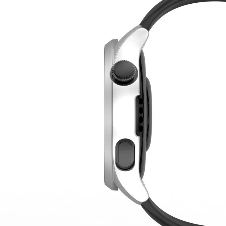 Godt Huawei Watch 3 Cover med Skærmbeskytter i Plastik og Hærdet Glas - Sølv#serie_4