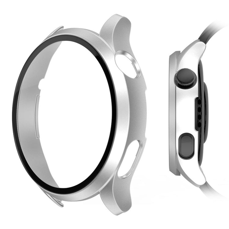 Godt Huawei Watch 3 Cover med Skærmbeskytter i Plastik og Hærdet Glas - Sølv#serie_4