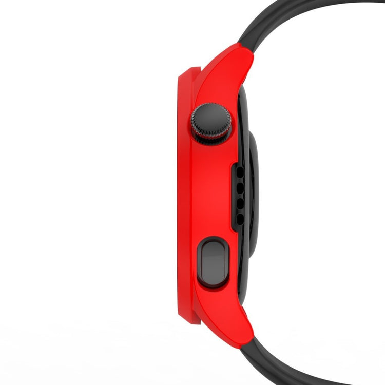 Godt Huawei Watch 3 Cover med Skærmbeskytter i Plastik og Hærdet Glas - Rød#serie_5