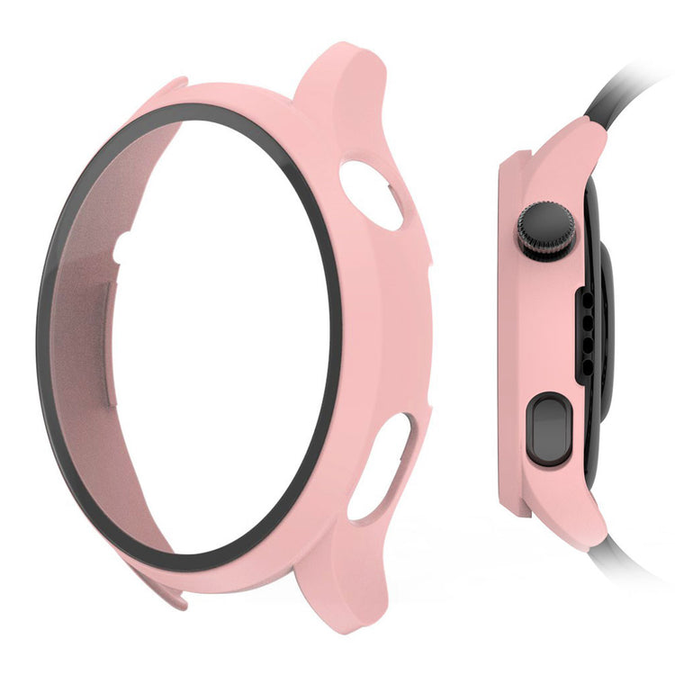 Godt Huawei Watch 3 Cover med Skærmbeskytter i Plastik og Hærdet Glas - Pink#serie_6