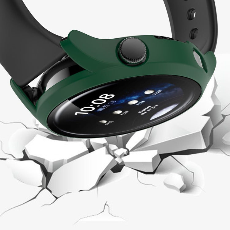 Godt Huawei Watch 3 Cover med Skærmbeskytter i Plastik og Hærdet Glas - Grøn#serie_7