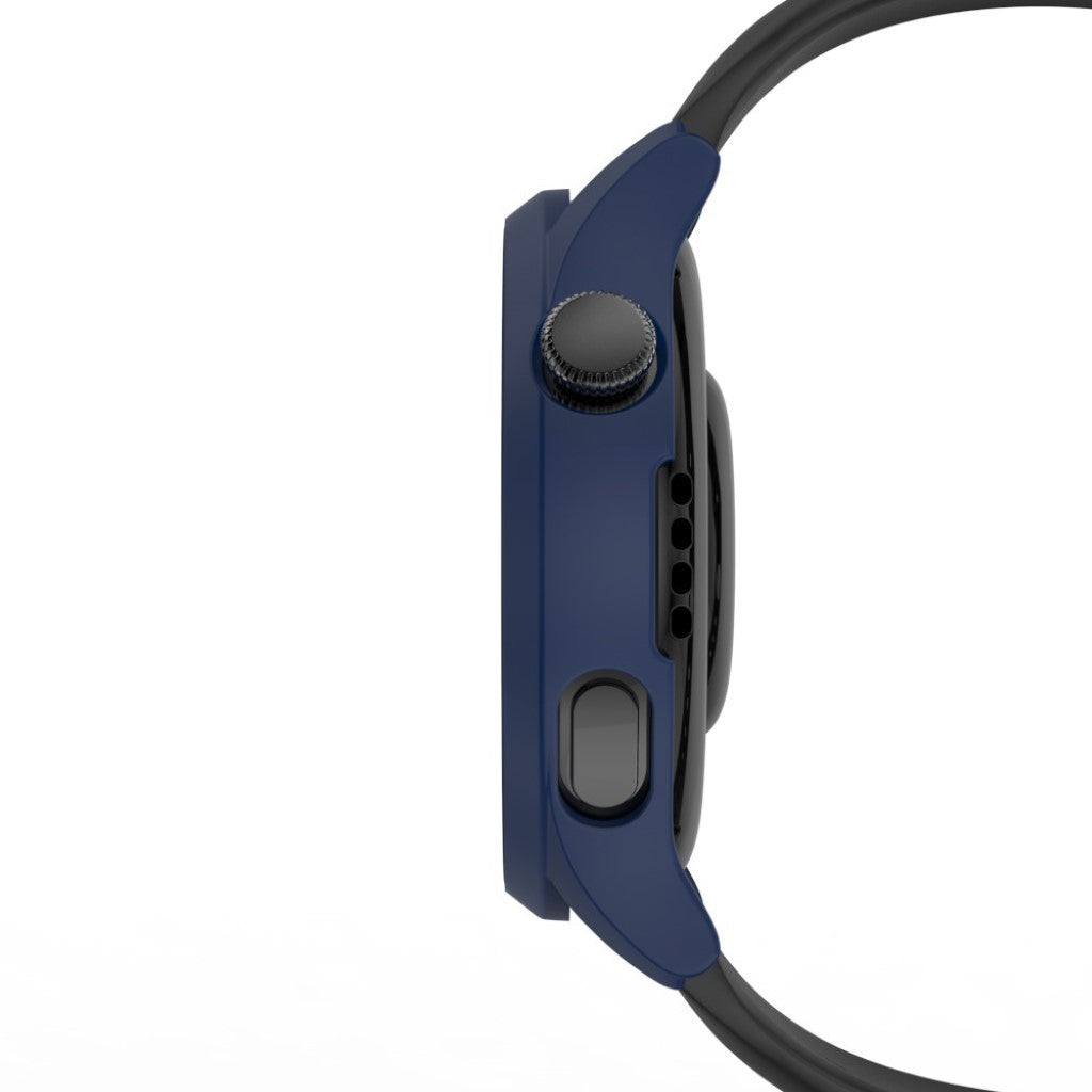 Godt Huawei Watch 3 Cover med Skærmbeskytter i Plastik og Hærdet Glas - Blå#serie_8