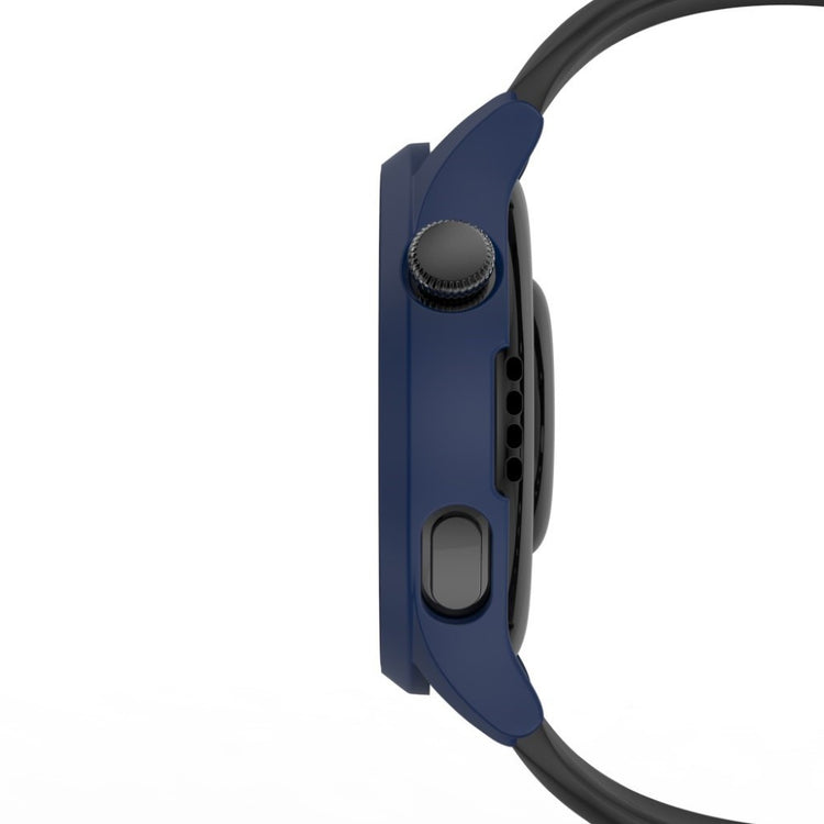 Godt Huawei Watch 3 Cover med Skærmbeskytter i Plastik og Hærdet Glas - Blå#serie_8
