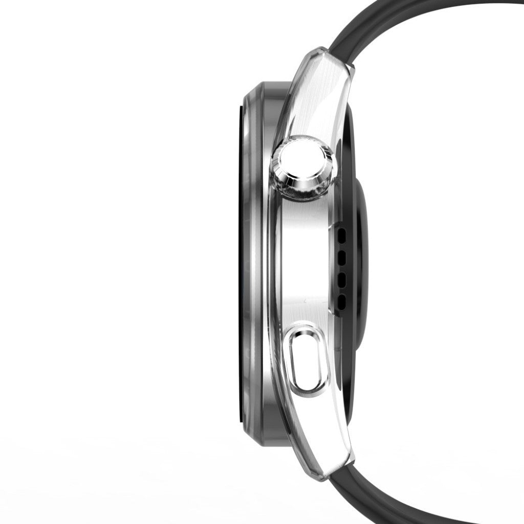 Mega Godt Huawei Watch 3 Cover med Skærmbeskytter i Plastik og Hærdet Glas - Gennemsigtig#serie_4