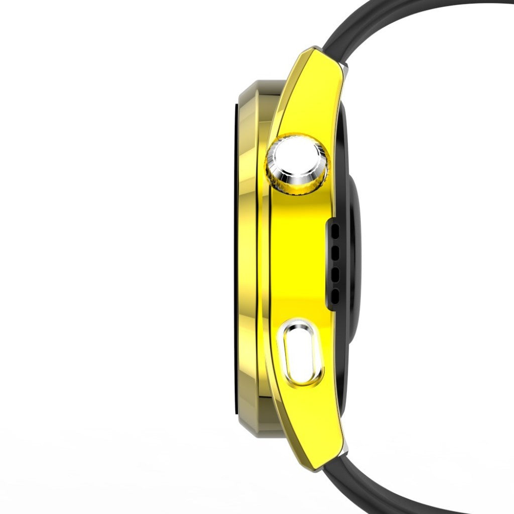Mega Godt Huawei Watch 3 Cover med Skærmbeskytter i Plastik og Hærdet Glas - Guld#serie_7