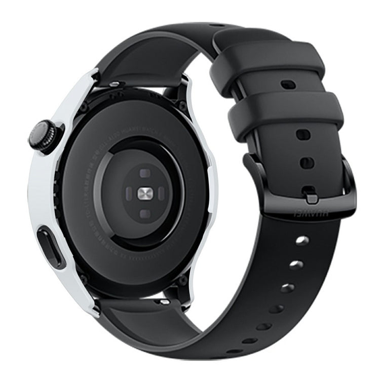 Super Pænt Huawei Watch 3 Cover med Skærmbeskytter i Plastik og Hærdet Glas - Hvid#serie_1