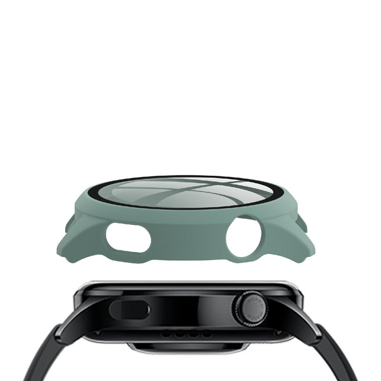 Super Pænt Huawei Watch 3 Cover med Skærmbeskytter i Plastik og Hærdet Glas - Grøn#serie_2