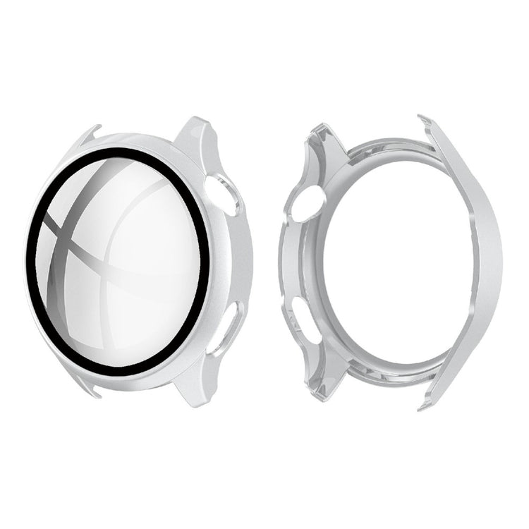 Super Pænt Huawei Watch 3 Cover med Skærmbeskytter i Plastik og Hærdet Glas - Sølv#serie_4