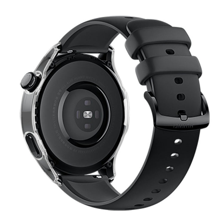 Super Pænt Huawei Watch 3 Cover med Skærmbeskytter i Plastik og Hærdet Glas - Gennemsigtig#serie_5