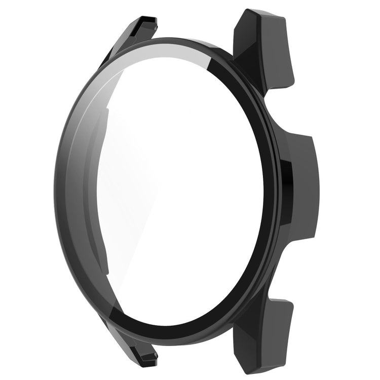 Fed Huawei Watch GT 3 (46mm) Cover med Skærmbeskytter i Silikone og Hærdet Glas - Gennemsigtig#serie_1