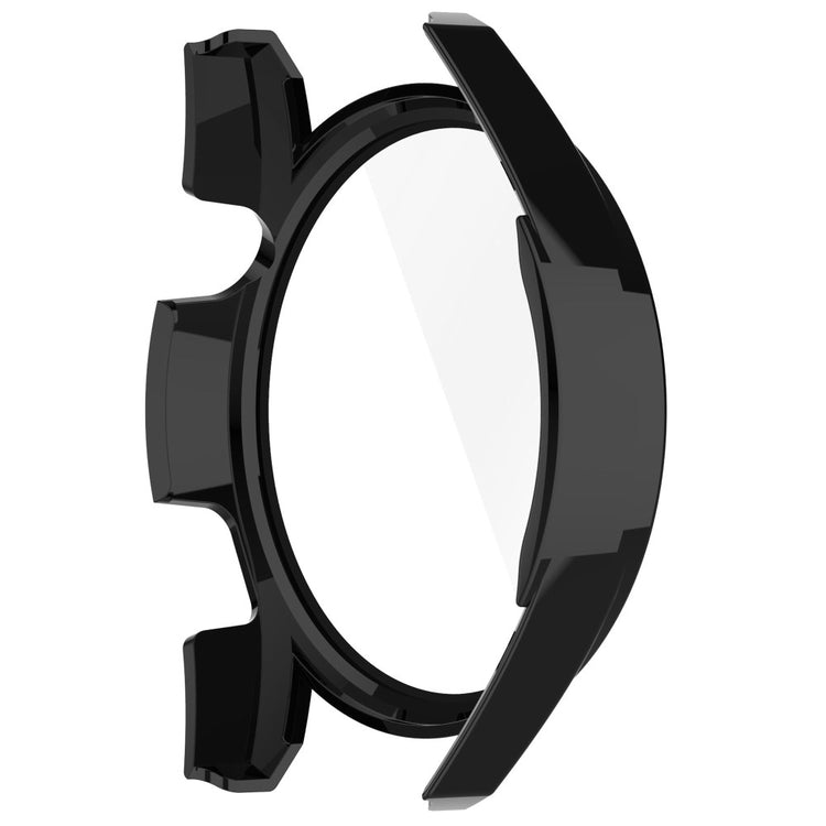Fed Huawei Watch GT 3 (46mm) Cover med Skærmbeskytter i Silikone og Hærdet Glas - Gennemsigtig#serie_1