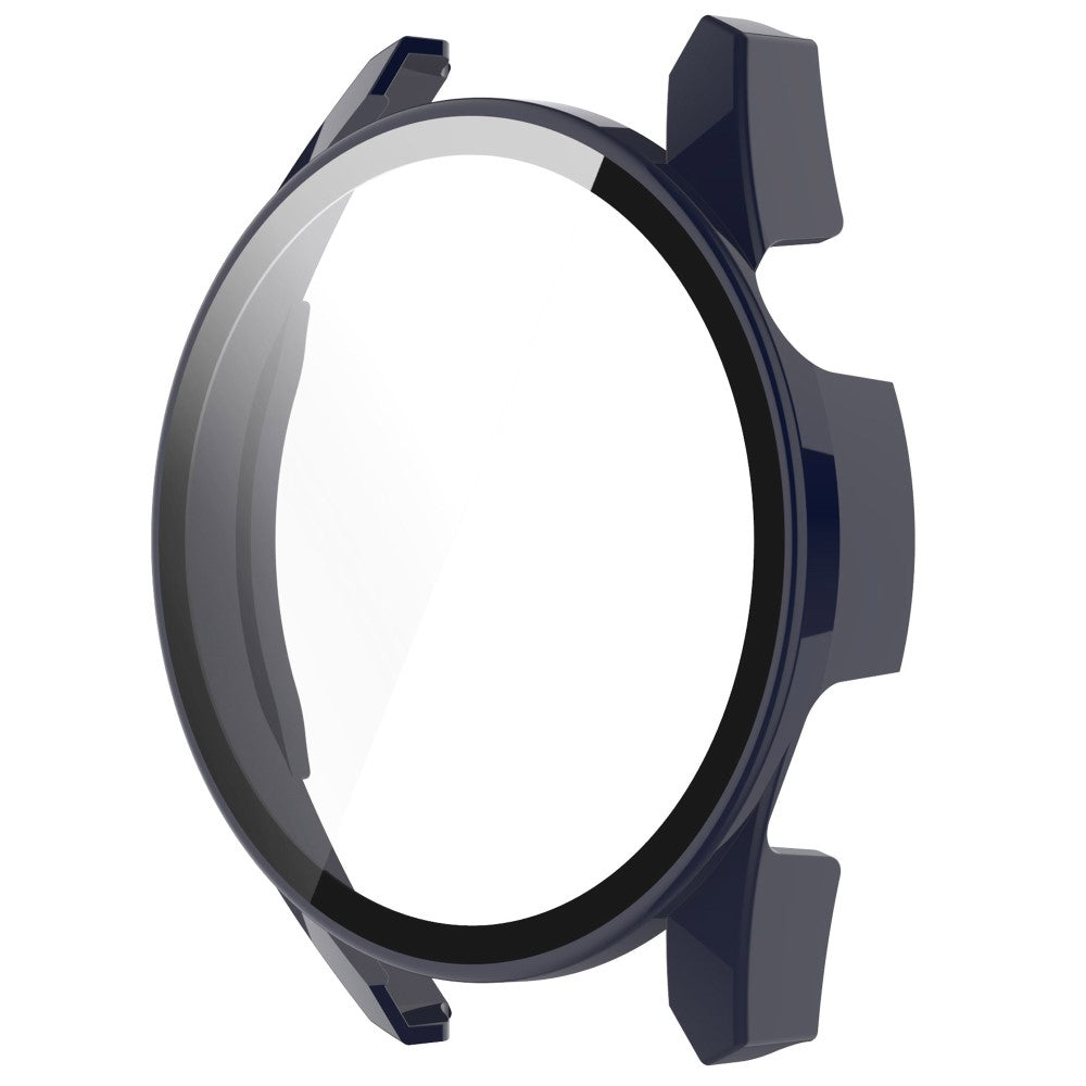 Fed Huawei Watch GT 3 (46mm) Cover med Skærmbeskytter i Silikone og Hærdet Glas - Blå#serie_2