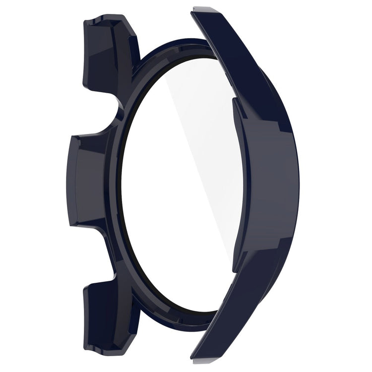 Fed Huawei Watch GT 3 (46mm) Cover med Skærmbeskytter i Silikone og Hærdet Glas - Blå#serie_2