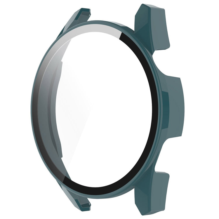 Fed Huawei Watch GT 3 (46mm) Cover med Skærmbeskytter i Silikone og Hærdet Glas - Grøn#serie_3