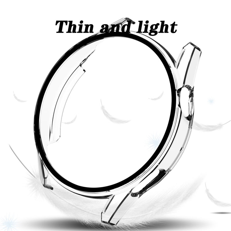 Mega Godt Cover med Skærmbeskytter i Plastik og Hærdet Glas passer til Huawei Watch GT 3 (46mm) - Gennemsigtig#serie_3