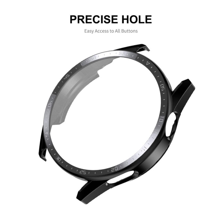 Super Flot Huawei Watch GT 3 (46mm) Cover med Skærmbeskytter i Plastik og Hærdet Glas - Grøn#serie_2