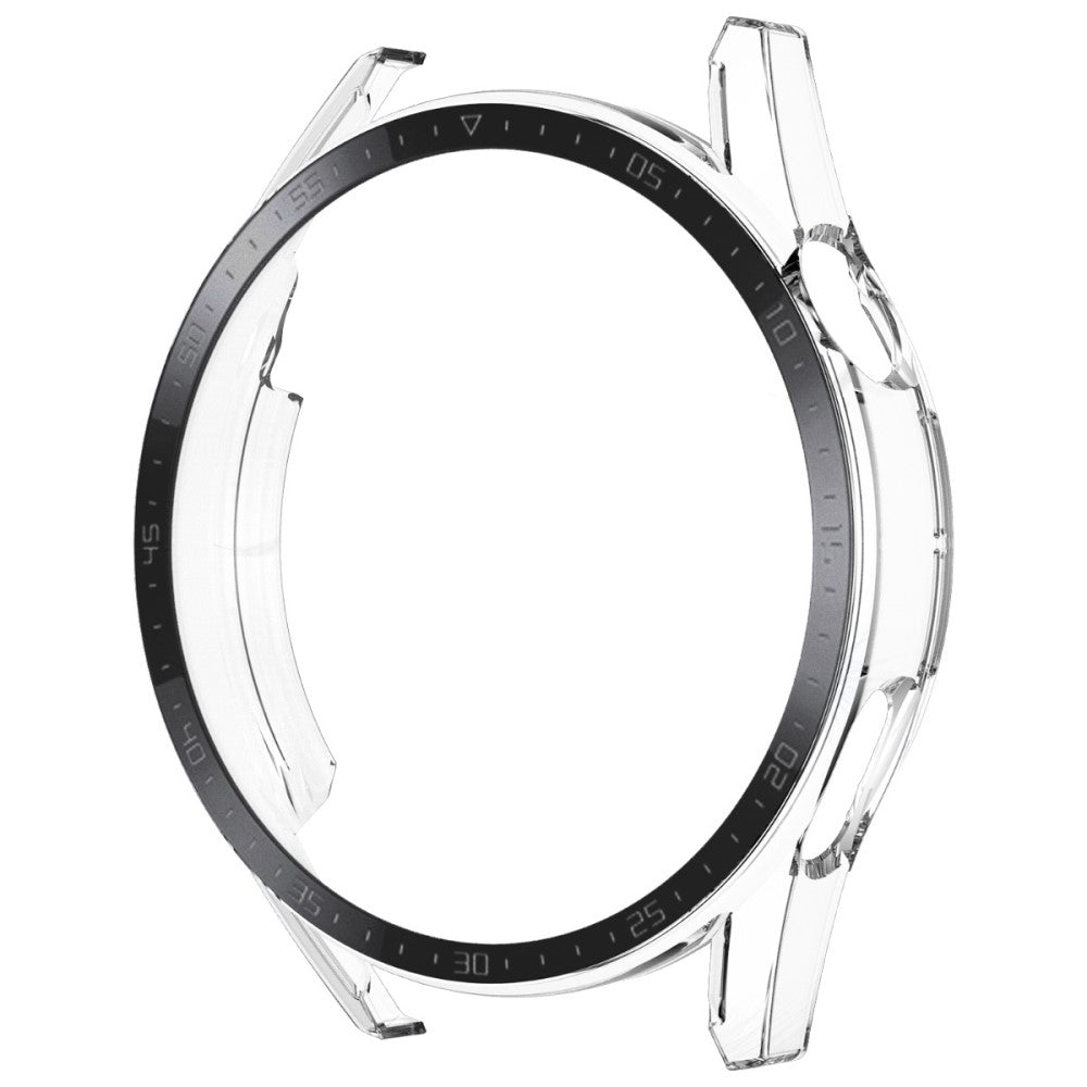 Super Flot Huawei Watch GT 3 (46mm) Cover med Skærmbeskytter i Plastik og Hærdet Glas - Gennemsigtig#serie_4