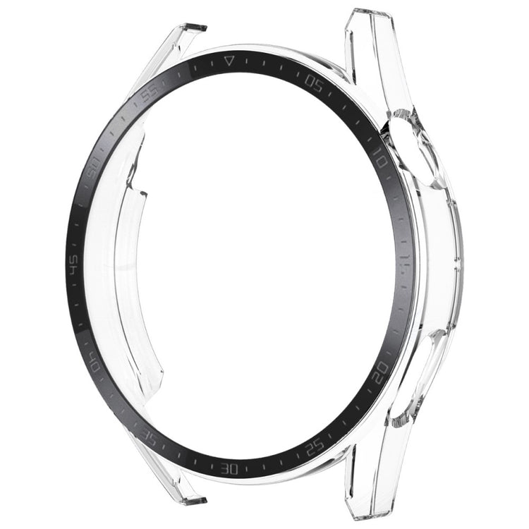 Super Flot Huawei Watch GT 3 (46mm) Cover med Skærmbeskytter i Plastik og Hærdet Glas - Gennemsigtig#serie_4