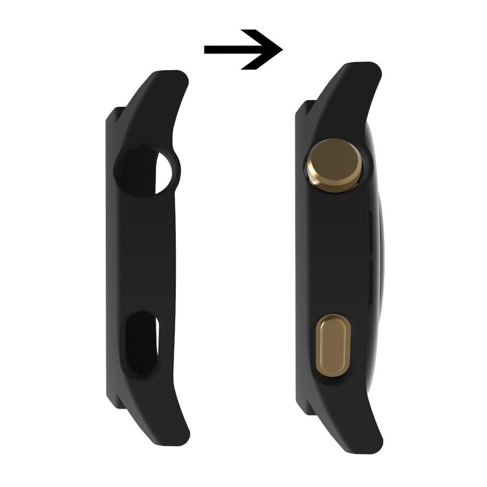 Meget Fint Huawei Watch GT 3 (46mm) Cover med Skærmbeskytter i Plastik og Hærdet Glas - Sort#serie_1