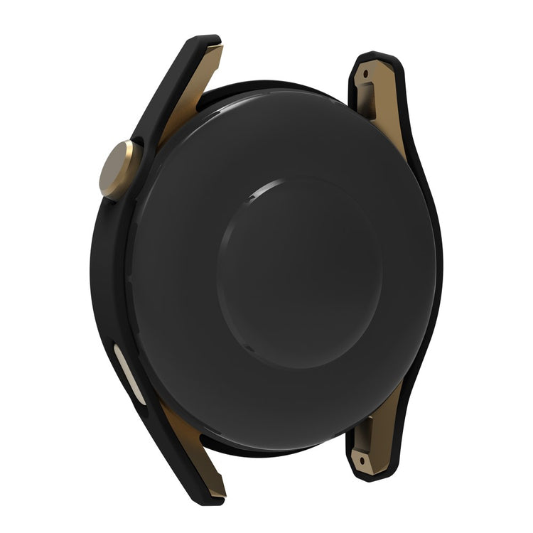 Meget Fint Huawei Watch GT 3 (46mm) Cover med Skærmbeskytter i Plastik og Hærdet Glas - Sort#serie_1