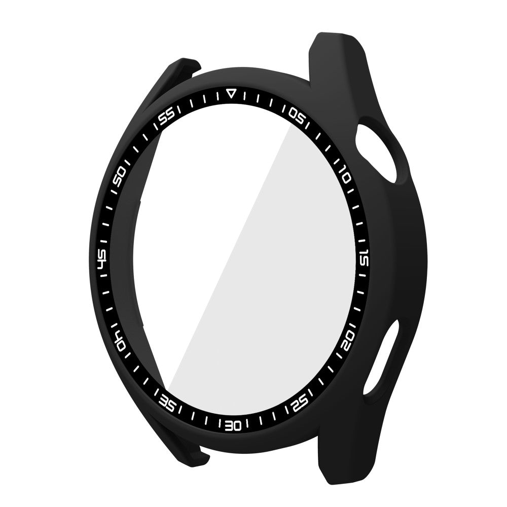 Meget Fint Huawei Watch GT 3 (46mm) Cover med Skærmbeskytter i Plastik og Hærdet Glas - Sort#serie_1