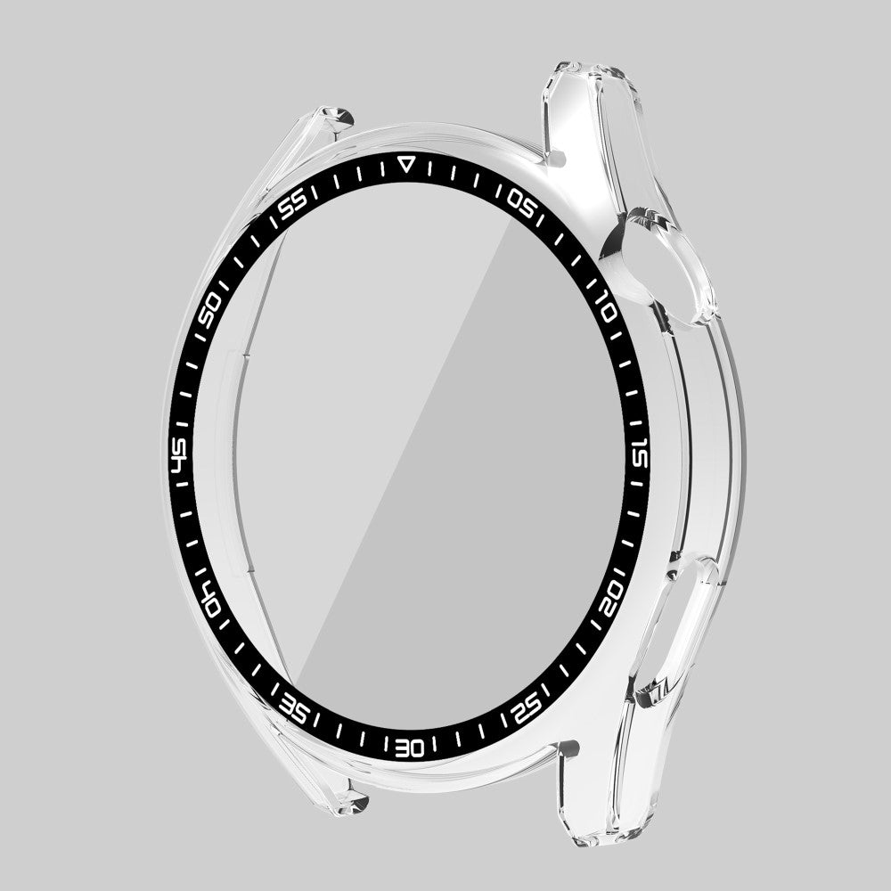 Meget Fint Huawei Watch GT 3 (46mm) Cover med Skærmbeskytter i Plastik og Hærdet Glas - Gennemsigtig#serie_3