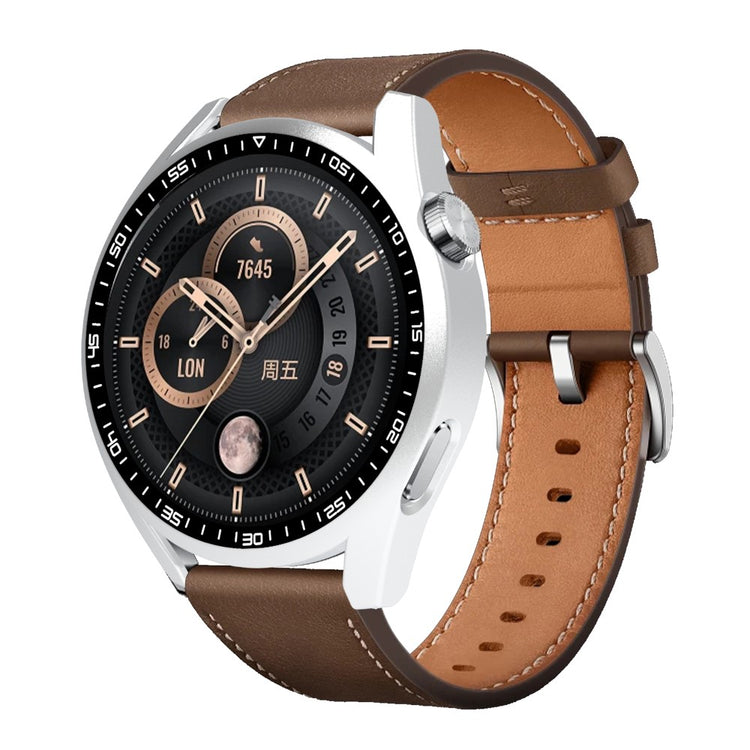 Meget Fint Huawei Watch GT 3 (46mm) Cover med Skærmbeskytter i Plastik og Hærdet Glas - Sølv#serie_4