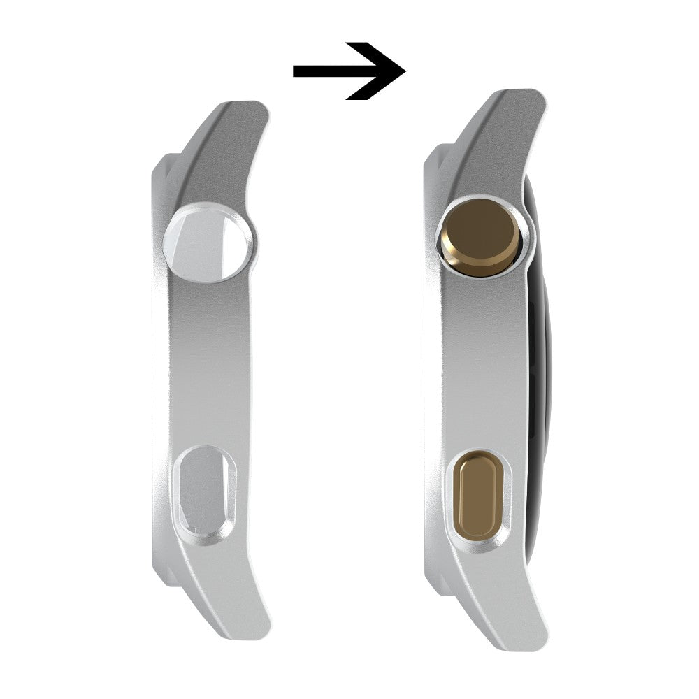 Meget Fint Huawei Watch GT 3 (46mm) Cover med Skærmbeskytter i Plastik og Hærdet Glas - Sølv#serie_4