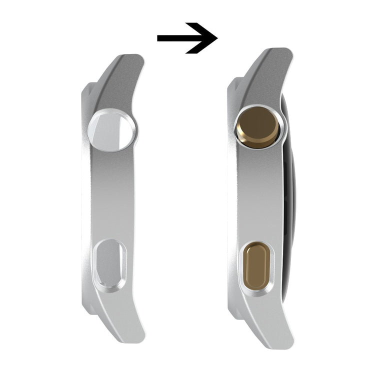 Meget Fint Huawei Watch GT 3 (46mm) Cover med Skærmbeskytter i Plastik og Hærdet Glas - Sølv#serie_4