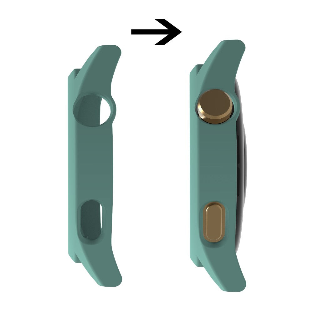 Meget Fint Huawei Watch GT 3 (46mm) Cover med Skærmbeskytter i Plastik og Hærdet Glas - Grøn#serie_5