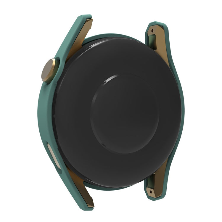 Meget Fint Huawei Watch GT 3 (46mm) Cover med Skærmbeskytter i Plastik og Hærdet Glas - Grøn#serie_5