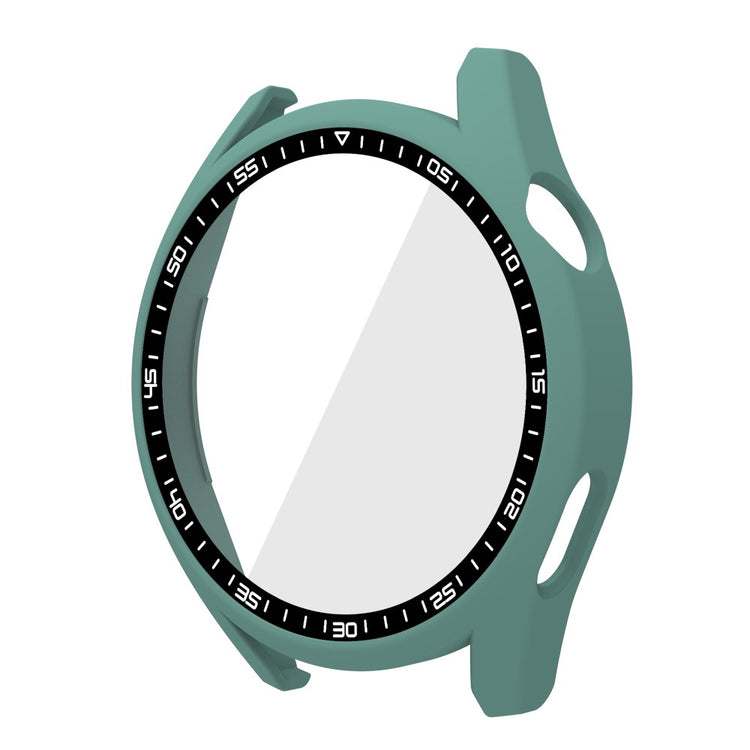 Meget Fint Huawei Watch GT 3 (46mm) Cover med Skærmbeskytter i Plastik og Hærdet Glas - Grøn#serie_5