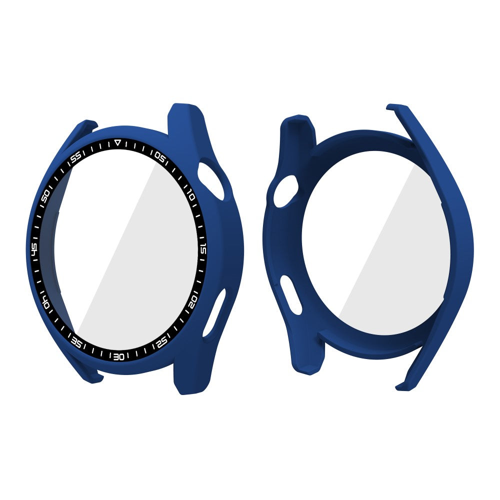 Meget Fint Huawei Watch GT 3 (46mm) Cover med Skærmbeskytter i Plastik og Hærdet Glas - Blå#serie_6
