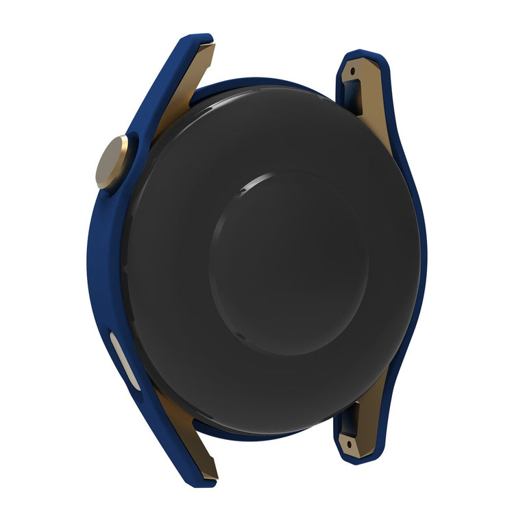 Meget Fint Huawei Watch GT 3 (46mm) Cover med Skærmbeskytter i Plastik og Hærdet Glas - Blå#serie_6