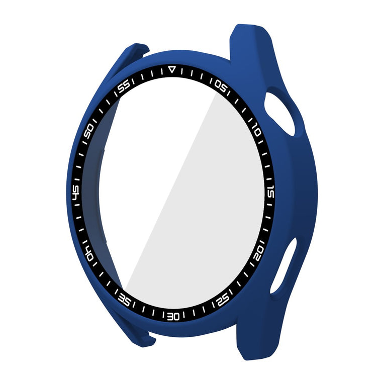 Meget Fint Huawei Watch GT 3 (46mm) Cover med Skærmbeskytter i Plastik og Hærdet Glas - Blå#serie_6