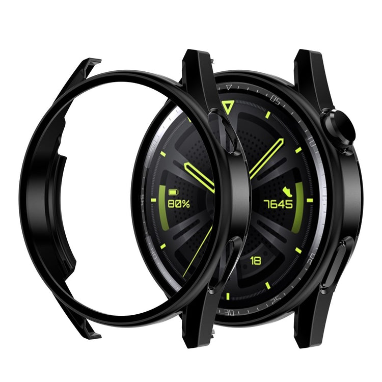 Mega Fint Huawei Watch GT 3 (42mm) Cover med Skærmbeskytter i Plastik og Hærdet Glas - Gennemsigtig#serie_1