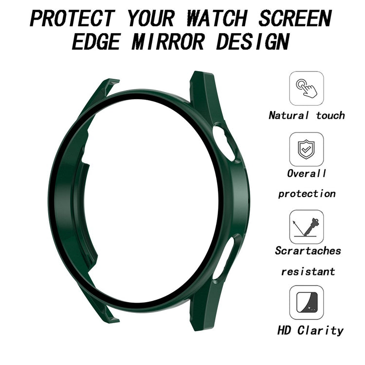Mega Fint Huawei Watch GT 3 (42mm) Cover med Skærmbeskytter i Plastik og Hærdet Glas - Grøn#serie_8
