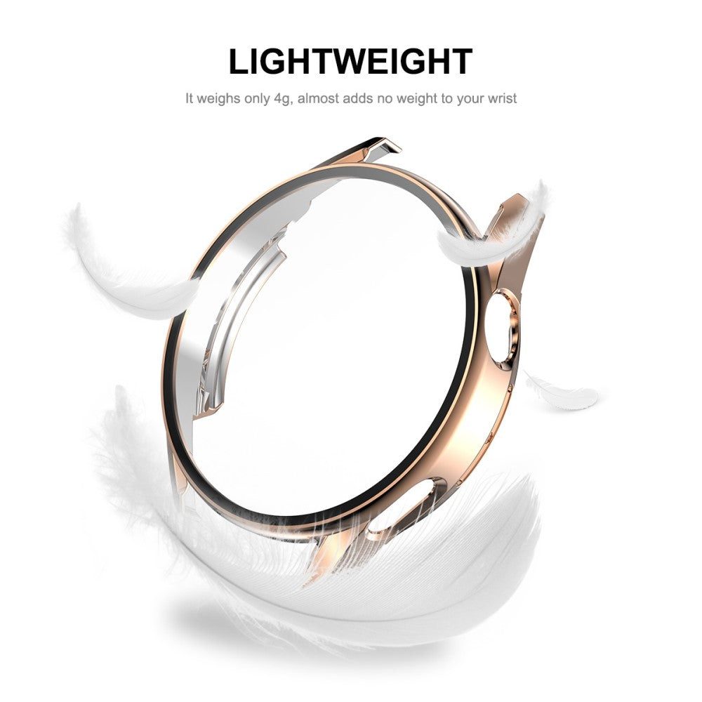 Beskyttende Huawei Watch GT 3 (42mm) Cover med Skærmbeskytter i Plastik og Hærdet Glas - Pink#serie_1