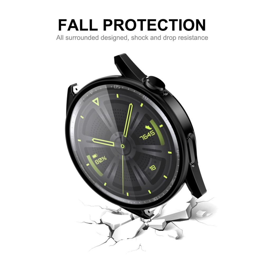 Meget Fed Huawei Watch GT 3 (42mm) Cover med Skærmbeskytter i Plastik og Hærdet Glas - Grøn#serie_2