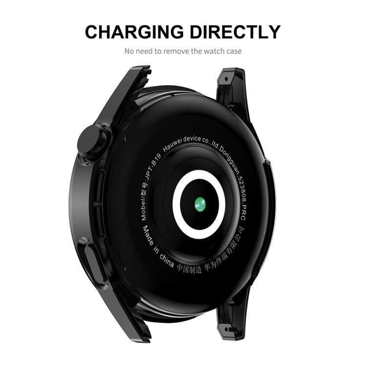 Meget Fed Huawei Watch GT 3 (42mm) Cover med Skærmbeskytter i Plastik og Hærdet Glas - Blå#serie_3
