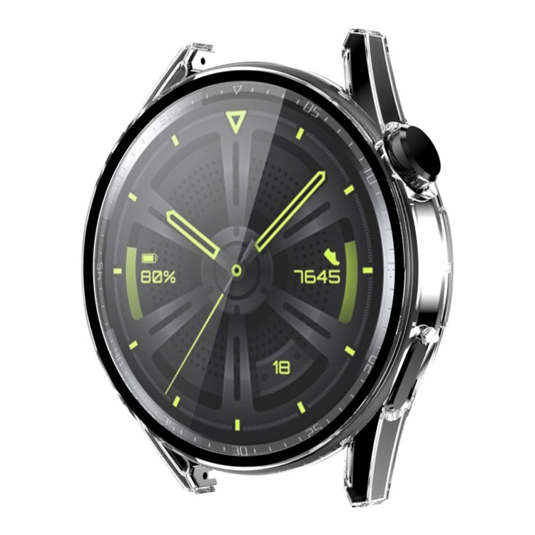 Meget Fed Huawei Watch GT 3 (42mm) Cover med Skærmbeskytter i Plastik og Hærdet Glas - Gennemsigtig#serie_4
